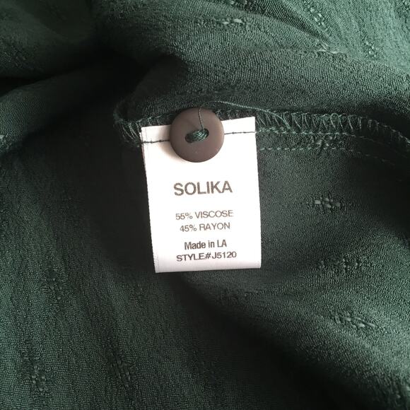 Solika Amira Dress Green Persian Jewel Printed Viscose Rayon 3XL Style #J5120 - Picture 9 of 10